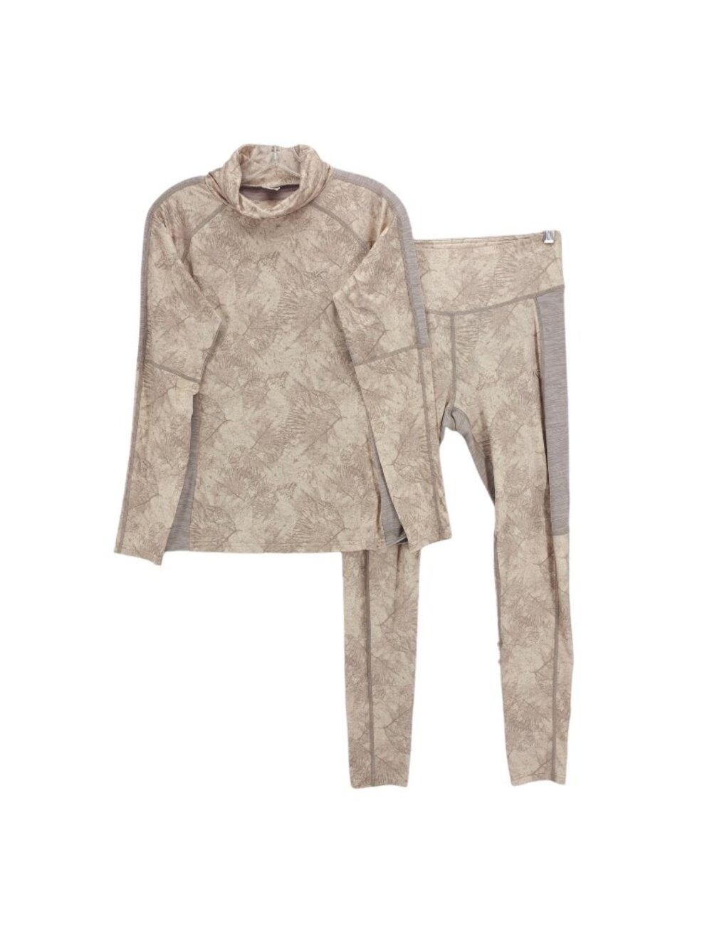 KARI TRAA 2-Piece Set Fierce Base Layer Pants Turtleneck Long Sleeve Top MEDIUM